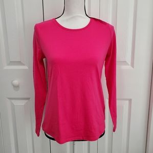 Wonder Nation Girls Pink Long Sleeve Top, Size XL 14-16